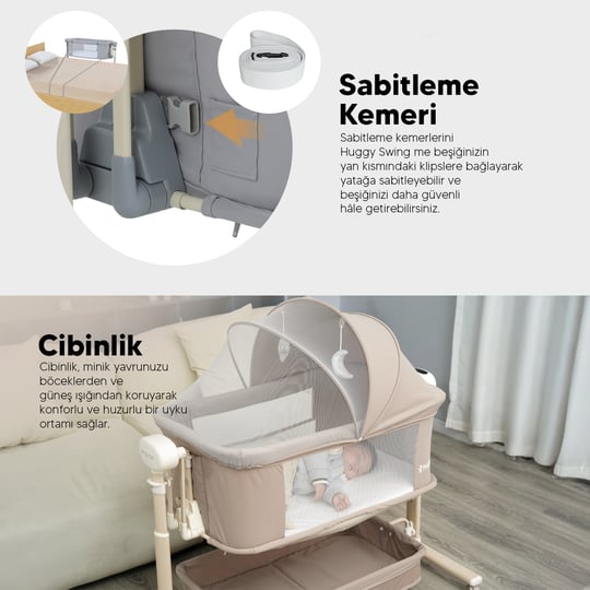 Huggy Swing Me | Otomatik Sallanabilir, Katlanabilir Alüminyum